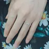 Cluster Rings ZHOUYANG Twist Dainty Ring For Women Simple Intertwined Micro Zircon White Gold Color Daily Birthday Gift Fashion Jewelry