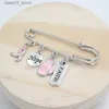 Pinki broszki 10pcs Nowe przybycie raka piersi Awareness Brooth Brooch Pin Hope Faith Rak piersi Różowa wstążka Pin Brooth Brooth Pins for Compign Q231107