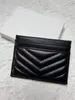Designer Card Holder Men Womens Cards Holders Black Red Lambskin Mini Wallets Coin purse pocket Interior Slot Pockets Genuine Leather small bag