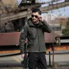 Jaquetas masculinas jaqueta de combate tático militar velo esportes ao ar livre caminhadas polar outdoorthermal macacão