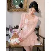 Vestidos de trabalho Mulheres elegantes 3 peças Conjunto de meninas doces roupas Kawaii Lolita Tank Tops Tops Office Ladies Cardigan Casual Mini Salia em camadas