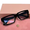 24Luxury Desig Lady Small Rectular Glasses Frame Italy Pure-Plank Fullrim調整可能なノーズパッド4x0f処方眼鏡用の53-18-140ゴーグルフルセットケース