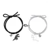 Bracelets à maillons 2023 Bracelet magnétique dinosaure une paire de sens du design Couple cheveux tempérament femme main simple cloche personnalité corde T3X7