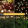 Lawn Lamps Solar LED Light Outdoor Waterproof Garden Sunlight Ground Plug Lamp Firefly Garden Lights Lawn Garden Decoration Holiday Light P230406