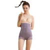 Sujetador ajustado moldeador de mujer, ropa interior Abdominal de cintura alta de encaje para mujer, medio busto trasero y espalda, ropa interior moldeadora 230407