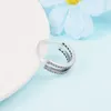 Cluster Rings ckk Signature Logo Pave Double Band Ring for Women 925 Sterling Silver Jewelry Party Wedding Anillos Mujer Anel