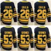 Ice Hockey 53 Jeff Skinner Jerseys 26 Rasmus Dahlin Casey Mittelstadt Tage Thompson Alex Tuch JJ Peterka Dylan Cozens Kyle Okposo Luukkonen Royal Black Alternate Men