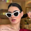Óculos de sol sexy gato olho triângulo retro feminino óculos uv400 moda de rua