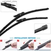 Windshield Wipers Car Wiper Blade For Holden Commodore VE 26"+15" 2006-2013 Auto Windscreen Windshield Wipers Blades Window Wash Fit Pinch Tab Arm Q231107