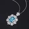 Boucles d'oreilles créoles véritables bijoux 2023 S925 tout corps argent haute teneur en carbone diamant Radian coupe fleur pendentif créatif collier M