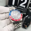 Męskie zegarki 40 mm Automatyczne zegarek mechaniczny Niebieski czerwony szafir Supphire Super Luminous Swimming Fashion Businesswatch Montre de Luxe0