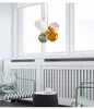 Candelabros nórdico moderno Simple lámpara creativa diseño dormitorio sala de estar comedor El apartamento candelabro de cristal de Color para niños