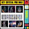 Original UZY Crystal Pro Max 10000 Puff Disposable E Cigarettes 1.2ohm Mesh Coil 16ml Pod Battery Rechargeable Electronic Cigs RBG Light Vape Pen 12 flavor in stock