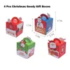 Рождественские украшения Рождественские подарочные коробки для подарков 3D Плед Буффало Рождественская коробка для конфет Красная и черная рождественская коробка для подарков Праздничный подарок Ot4Ou