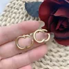 Classic gold plated stud luxury earrings designers for women cute simple chic creative mother s day girlfriend metal orecchini stud mens designer earings ZB016 E23