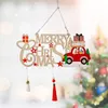 Kerstdecoraties Merry Letter Teken Hanging Decor met kwastjes houten festival thema cartoon kerstboom hanger voor feesthuis in stockc