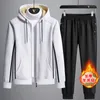 Jogging Clothing Mens Tracksuit 2 Piece Casual Pants Jacket Sweatsuit Sweatshirt Sherpa Set Oversize S-5XL Slim Fit 2023