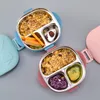 Bento lådor rostfritt stål lunchlåda som används för barns matlagring isolerad lunch container japansk snackbox frukost lunchlåda med soppa kopp 230407