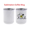 Mugs 12oz Sublimation Coffee Mug With Seal Lid Stainless Steel Wine Tumbler Double Wall Vacuum Regular Straight For Wedding