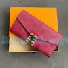 Äkta läder män långa plånbok väska kvinnor designers plånböcker korthållare handväska svart präglade korthållare lyxiga rosa mynt pursar nyckelpåse tvärs kroppskopplingspåsar