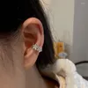 Backs oorbellen Mengjiqiao Koreaanse mode onregelmatige metalen clip voor vrouwen meisjes cirkel piercing kraakbeen oor sieraden geschenken
