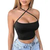 Camisoles Tanks Sexy Casual Dames Top Kleur Olid Mode Kort -Strapless Sling Damesblouse