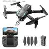 Drones S128 Mini Drone 4K HD caméra à trois côtés évitement d'obstacles pression d'air hauteur fixe professionnel pliable quadrirotor jouets Q231108