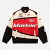 Jaqueta de beisebol do time do colégio esportiva estampa tricolor casual manga comprida blusão casaco de motocicleta roupas femininas designer manga de couro casacos bomber inverno