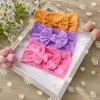 Hair Accessories 3 Pieces/set Baby Headband For Girls Elastic Knit Children Turban Bows Soft Nylon Kids Headwear Bron