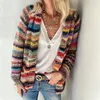 Женский вязаный европейский и американский свитер, вязаный кардиган, тонкое пальто, свободная мода, весна 400