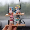 Interiördekorationer Söt Auto Rearview Mirror Penguin Pendant Decoration | Kreativa och härliga biltillbehör Ornament AA230407