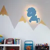 Wall Lamps Children's Room Bedside Modern Simple Cute Cartoon Boys And Girls Bedroom Lamp