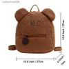 Zaini Zaino per bambini con ricamo personalizzato Zaino per bambini in peluche leggero Borsa per bambini in età prescolare Nome personalizzatoZaino per ragazzi e ragazze LadiesL231108