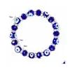 Perlenblaue böse Augen-Kristallperlenstränge, elastische Armbänder, handgefertigte Glücksaugen-Perlen, Armband, Schmuck, Drop-Lieferung, Juwelier, Dhgarden, Dhyg5