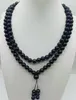 Chains Fine 10mm Black Agate Round Beads Tibetan Buddhist 108 Necklace Fashion Boutique Jewelry