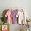 Pajamas 2023 Autumn Winter Baby Girls Sleepwears Hairy Plush Pocket Warm Soft Newborn Girls Rompers Sleepsuit Toddler Girls Pajamas R231108