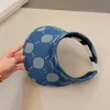 Visiere firmate da donna per uomo e donna, lettere complete, cappelli a cilindro vuoti, cappelli da sole unisex estivi per sport all'aria aperta