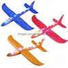LED Flying Toys Joyin 2 em 1 Aviões de espuma e pára -quedas combable