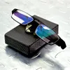 Solglasögon Portabla fodral Fällbara läsglasögon Anti-strålning Små ljus Vikthartsbeläggning 1 1,5 2 2,5 till 4
