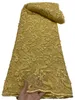 Высокое качество веревочная вышивка 5 ярдов 3D аппликация кружевная ткань швейное ремесло африканские женские свадебные платья современное швейное ремесло нигерийский женский стиль в продаже YQ-9044