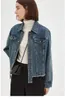 Kvinnorjackor Molan denim blå kvinna jacka hösten stilig långärmad singal breasted casual jean outwear kvinnlig chic topp