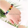 Kralen 8 mm natuursteen 7 chakra armbanden armbanden voor vrouwen mannen yoga nce kralen boeddha gebed elastische armband valentijnsdag je dhj56