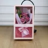 Creative mydle Rose Flower Pudełko na Walentynki Świąteczne pudełka na prezenty Craft Roses sztuczne dekoracyjne kwiaty bukiet