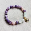 Strand WMB44260 Lepidolite Rose Quartz Pulso Mala Mala