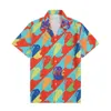 2026 Mens Fashion Flower Tiger Print Shirts Casual Button Down Short Sleeve Hawaiian Shirt Suits Summer Beach Designer Dress Shirts