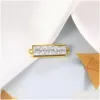 Charms Wholesale Rec Drusy Druzy Resin Crystal de ouro pendente de boa qualidade para colar de pulseira Diy Fazendo Jwerly WOM DHKMQ