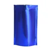 Aluminiumfolieförpackningspåsar Återförslutningsbara ventil Zipper Plastisk detaljhandelspåse Mylar Bag Ziplock Package Puches 8x12cm Jxche