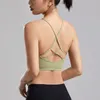 Yoga Outfit Sports Bra-Preuve Rassemblé Fitness Cross Beau Petit Débardeur Vêtements De Gym Pour Sportswear Blusas Para Femme