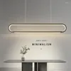 Lampes suspendues 2023Nordic Modern Light Home Accessoires luxueux avec long cordon de lampe à main pour les luminaires de salle à manger