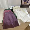 Kvinnors shorts japansk vintage lös hög midja gren avslöjande ben tunna breda byxor sommar 100 bomull avslappnad